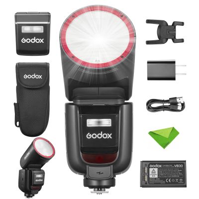 Godox V1Pro V1Pro S U Flash for Sony Cameras,TTL Speedlight, 1/8000 HSS 500 Full Power Flashes, 1.3s Recycle Time, 2.4G Wireless with External Flash SU-1 (Godox V1PRO-S USA Version)