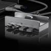Aluminum Type C 4 Port USB 3.1 Hubs Phone Holder Power Adapter Splitter 10Gbps USB C Docking Hubs Aluminum Clamp Dock view 2