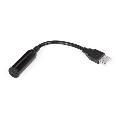 DIYEAH Portable Mini USB Microphone for PC and Laptop Condenser Mic for Gaming Streaming and Meetings Black