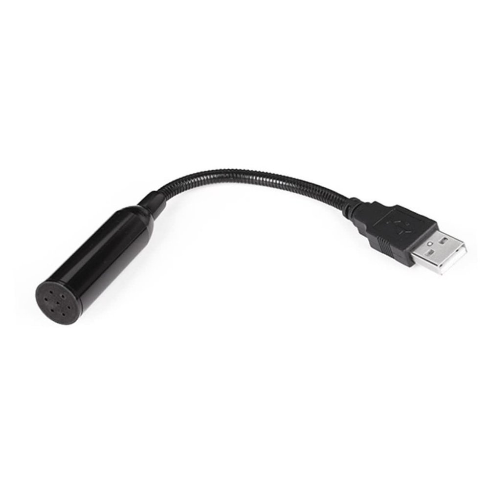 DIYEAH Portable Mini USB Microphone for PC and Laptop Condenser Mic for Gaming Streaming and Meetings Black