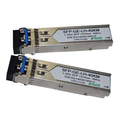 1000BASE-EX Dual LC 1.25G 1310nm 40km DOM SFP Transceiver(2pcs)
