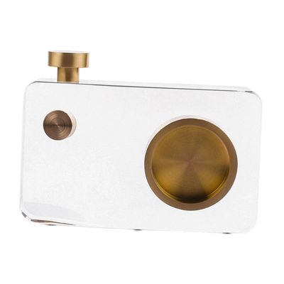 STOBOK Crystal Camera Ornament Decor for Home Office Elegant Desktop Adornment Minimalist Design Metal Craft for Living Room and Study