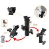 DIYEAH 2pcs Metal Flash Holder Bracket for Light Stand Flash Mount Umbrella Holder DSLR Camera Bracket Adjustable Joint view 2