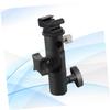 DIYEAH 2pcs Metal Flash Holder Bracket for Light Stand Flash Mount Umbrella Holder DSLR Camera Bracket Adjustable Joint view 3