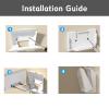 Zatelitount Gen 3 Router Mount for Starlink, Gen3 Router Wall Mounts with Starlinks Power Supply Mounting Kit for Star Link V3 Standard&Gen 3 High Performance Dishy view 2
