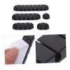 DIYEAH 5-Piece Cable Organizer Set Adhesive Wire Holders for USB Cables Multi-Hole Design for Desk Management Suitable for Home and Office Use view 3