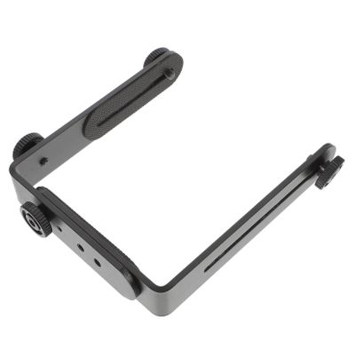 VILLCASE Dual Shape Camera Bracket for Tripods Metal Flash Mount with Screw for Portrait and Landscape Photography Compatible with Cameras and Accessories