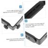 VILLCASE Dual Shape Camera Bracket for Tripods Metal Flash Mount with Screw for Portrait and Landscape Photography Compatible with Cameras and Accessories view 2