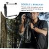 VILLCASE Dual Shape Camera Bracket for Tripods Metal Flash Mount with Screw for Portrait and Landscape Photography Compatible with Cameras and Accessories view 4