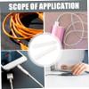KALLORY 2pcs Adhesive Cable Clips for Wall Gauge Wire Organizers USB Cord Organizer Wire Management view 4