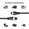 QMQJIA Camera Cable 4Pin Flexible Lengths Aviation Video Extension CableFor Commercial Trucks and Buses Vehicle Backup Cord view 2