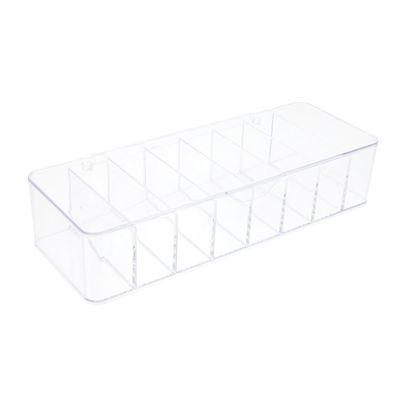 COHEALI Cord Organizer Box with Lid Plastic Cable Management Compartment for Desk Cable Storage Box Suitable for Home Office and Travel Compact Design