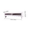 Alipis Office Monitor Stand Riser with Storage Compact Dual-Layer Desk Organizer for Laptop and Computer White Lace Design Ergonomic Display Rack for Home and Office Use view 2