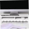 Alipis Office Monitor Stand Riser with Storage Compact Dual-Layer Desk Organizer for Laptop and Computer White Lace Design Ergonomic Display Rack for Home and Office Use view 4