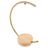 Moon Shaped Metal Lamp Stem with Wooden Base M10 Screw Home Decor view 1