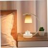 Moon Shaped Metal Lamp Stem with Wooden Base M10 Screw Home Decor view 3