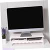 Alipis Computer Monitor Stand Riser Desk Storage Shelf for Laptop Monitor and Computer Desk Organizer view 4