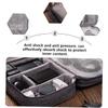 HOMSFOU Portable Electronics Organizer Pouch for Cables and Accessories Storage Bag for Earphones Chargers and Tablets Durable Multi-function Tech Case Gray view 4