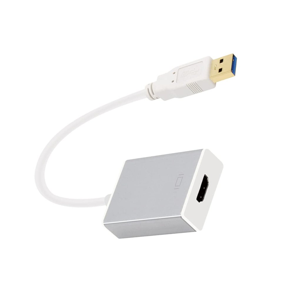 DIYEAH USB 3.0 to DisplayPort Adapter Cable for PC and Laptop 1080P High Definition Video Converter Compatible Projector and HDTV Silver