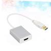 DIYEAH USB 3.0 to DisplayPort Adapter Cable for PC and Laptop 1080P High Definition Video Converter Compatible Projector and HDTV Silver view 2