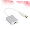 DIYEAH USB 3.0 to DisplayPort Adapter Cable for PC and Laptop 1080P High Definition Video Converter Compatible Projector and HDTV Silver view 4