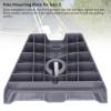 Pipe Adapter for Gen 3 Standard Dish 360 Degree Rotatable ABS Stainless Steel Dish Pole Mount Adapter for Satellite Dish Installation Gray view 2