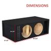 10" 32-hz Dual Competition ported sub Box Speaker Box subwoofer Enclosure car Audio view 3