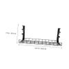 Angoily Under Desk Cable Tray No Drill Cable Management Holder for Easy Wire Organization Cord Storage for Office Home and Study view 2
