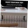 Angoily Under Desk Cable Tray No Drill Cable Management Holder for Easy Wire Organization Cord Storage for Office Home and Study view 3