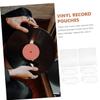 HIAKDOFT 25pcs Self Adhesive Vinyl Record Outer Sleeves Protective Covers for Albums Transparent and Scratch Storage for Vinyl Records view 3