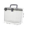 Angoily Camera Lens Dry Box Handle Portable Outdoor Storage Case for Camera Accessories Shockproof Lens Storage Container for Photography Enthusiasts view 2