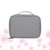 Angoily Travel Electronics Organizer Bag Durable Grey Storage Case for USB Cables Earphones and Digital Accessories for Travel and Everyday Use view 1