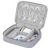 Angoily Travel Electronics Organizer Bag Durable Grey Storage Case for USB Cables Earphones and Digital Accessories for Travel and Everyday Use view 3