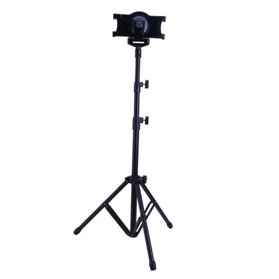 NUOBESTY Telescopic Adjustable Tablet Stand Holder for Tablets Rotating Tripod with Slip Pad Durable and Extendable Floor Mount for Use Black