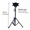 NUOBESTY Telescopic Adjustable Tablet Stand Holder for Tablets Rotating Tripod with Slip Pad Durable and Extendable Floor Mount for Use Black view 2