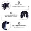 NUOBESTY Telescopic Adjustable Tablet Stand Holder for Tablets Rotating Tripod with Slip Pad Durable and Extendable Floor Mount for Use Black view 3