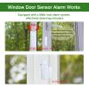 Door Window Alarm, 90dB Door Alarms Sensor for Kids Safety, Home Security, Door Window Burglar Alarm, Window Pool Alarms for Home, Apartments, Offices, Hotel Rooms (3pack) view 3