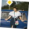 NUOBESTY PU Leather Instant Camera Bag Case for Mini Shoulder Strap Lightweight Portable Protective Design Against Scratches Fashionable Rainbow Style view 3