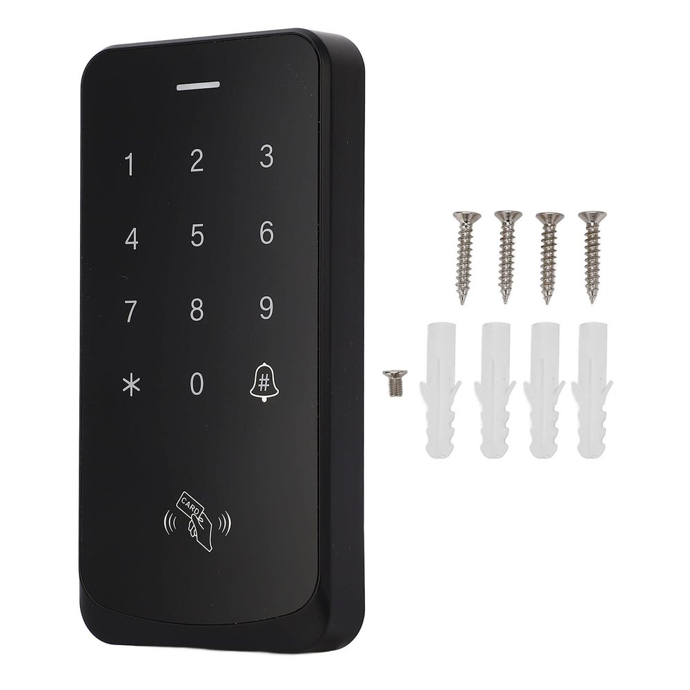 Access Control Keypad IP67 Cordless Digital Card Reader Entry Door Lock with Blue Backlight for Secure Entry