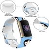 BOSPFJG Sport Bands Compatible with Charge 6 /Charge 5 for Women Men,Soft Waterproof Replacement Straps Wristbands for Charge Advanced Fitness Tracker(Cute Cartoon Penguin) view 2