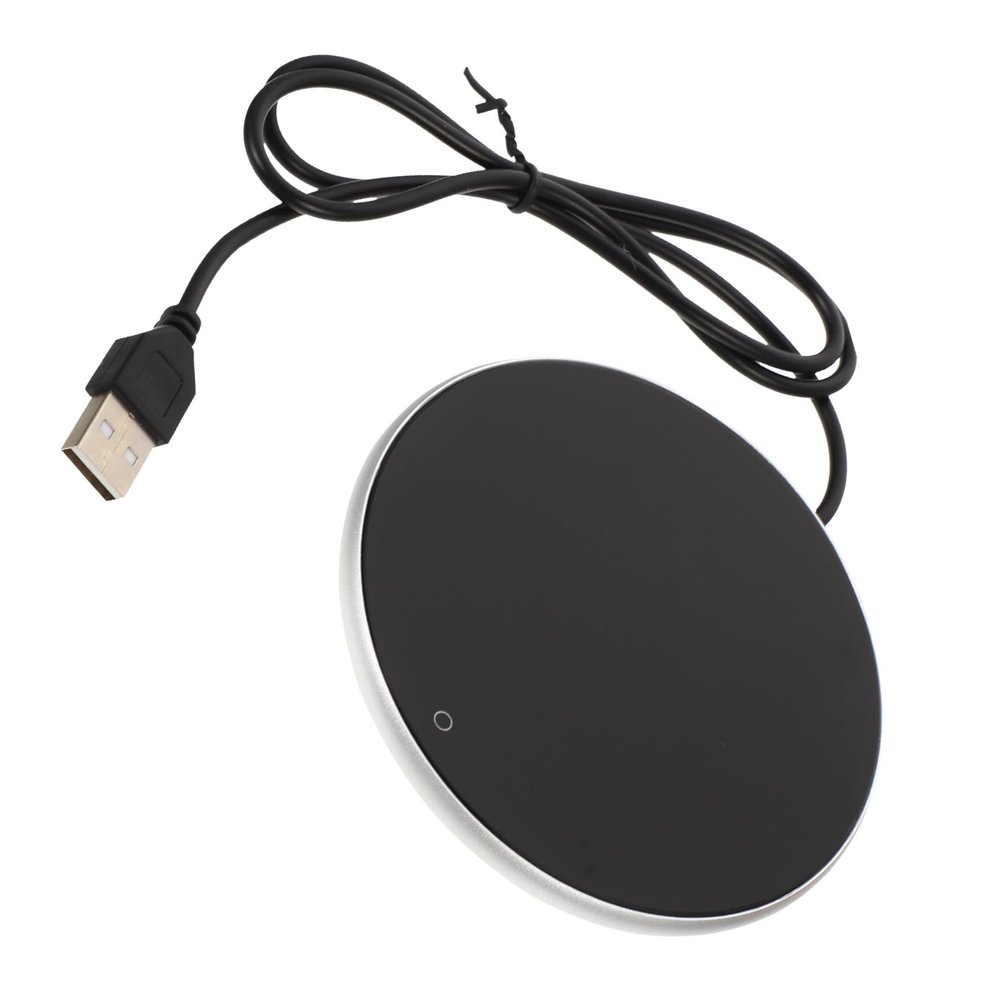 Alipis USB Coffee Cup Warmer Temperature Heating Coaster for Office Use Easy Clean Reusable Mug Warmer for Tea Milk and Hot Beverages