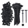 200PCS Nylon Universal Cable Tie Buckle  Heavy Duty Self-Locking Zip Ties Holder with Pin & Button Design, Plastic Cable (150) view 1