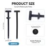 200PCS Nylon Universal Cable Tie Buckle  Heavy Duty Self-Locking Zip Ties Holder with Pin & Button Design, Plastic Cable (150) view 2