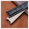 HMFang Notched Leather Watch Strap 20 * 11mm 22 * 13mm Compatible With GC Guess Passa Genuine Lleathe Waterproof Watch Chain Men Women(Black-gold,22x13mm) view 3