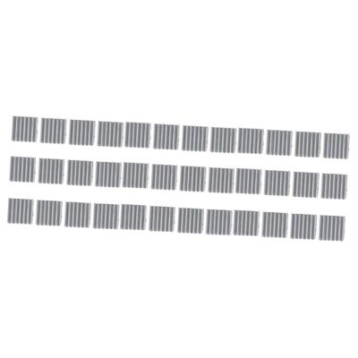 KALLORY 72pcs Small Aluminum Heatsink Cooling Kit Thermal Conductive Adhesive Tape for Efficient Chip Cooling Radiator for Computers Power and Led Devices