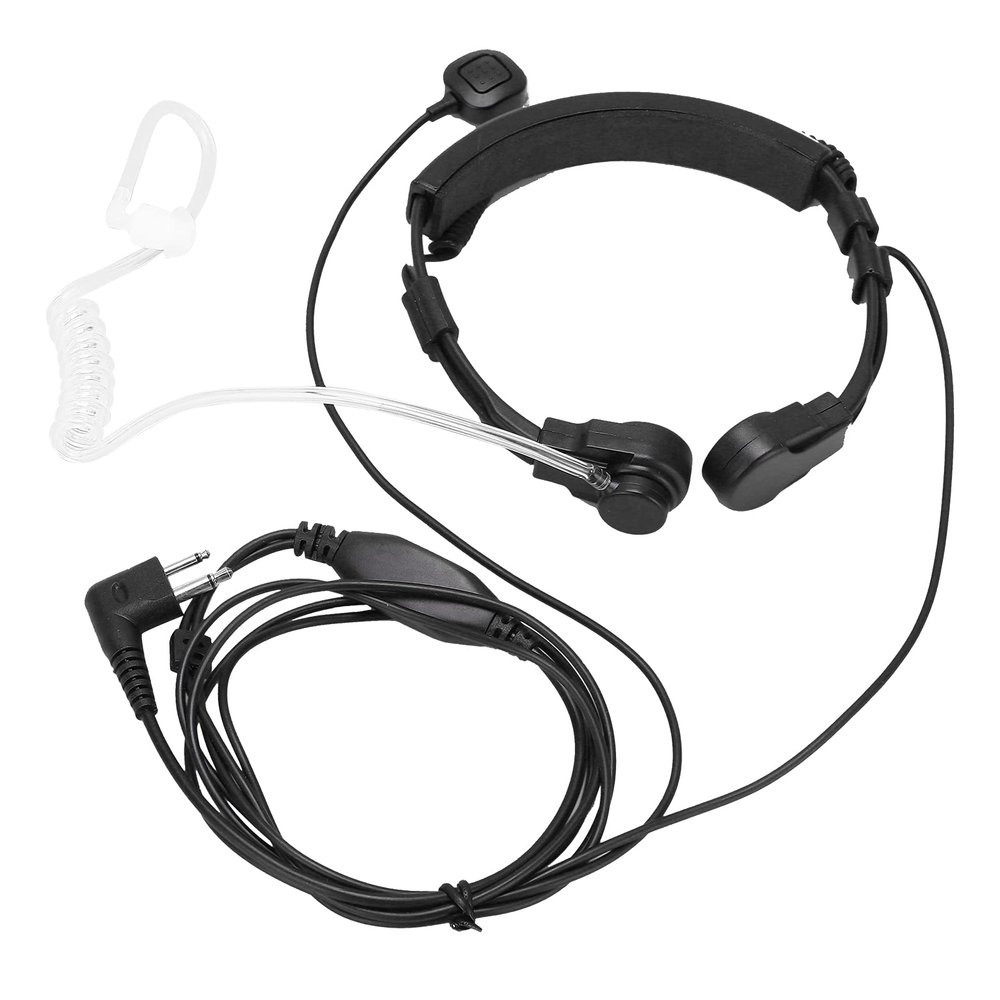 Headphone with Transparent Acoustic Tube, Throat Mic, PTT for GP Series