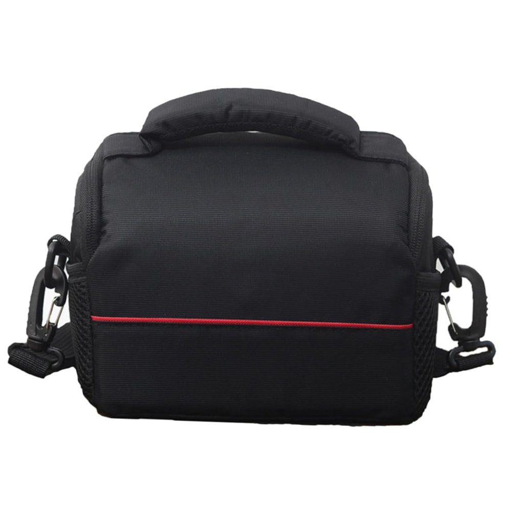 POPETPOP Compact Camera Shoulder Bag with Strap Shockproof Crossbody Messenger Bag for Dslr Cameras Lenses and Accessories Fit for Canon Black