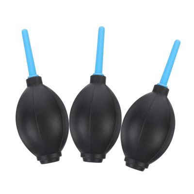 NUOBESTY 3pcs Squeeze Pump for Cleaning Camera Lenses Sensors Keyboards Ergonomic Air Blower Removes Dust Debris Without Touching for Electronics Precision Instruments