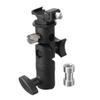 NUOBESTY Shape Metal Flash Holder Bracket with Umbrella Mount Light Stand Attachment for DSLR Cameras and Lights for Optimal Lighting view 1