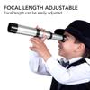 Yardwe Single Tube Retractable Telescope for Fun Science Experiment Tool Silver Cultivate Interest Astronomy Present for Students view 2